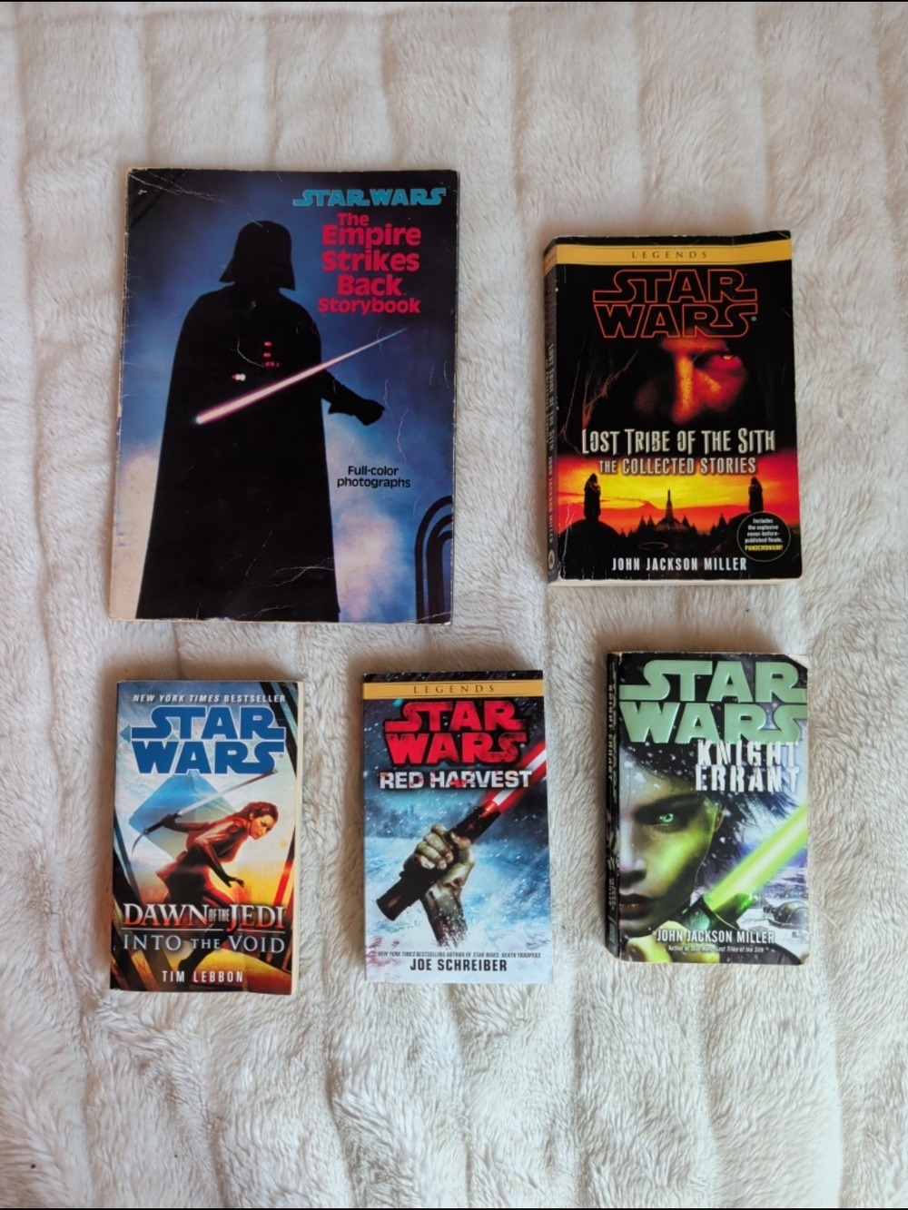 Star Wars Paperback Book Bundle Including A Vintage